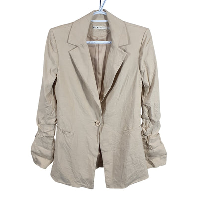 Alice + Olivia Refined Sand Pailey Size 4 Blazer