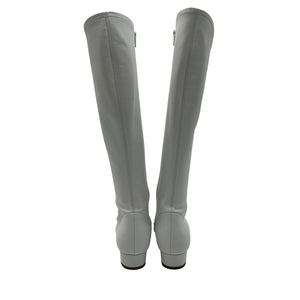 By Far Sleek White Edie Knee High Boots Size 38 EU / 8 US