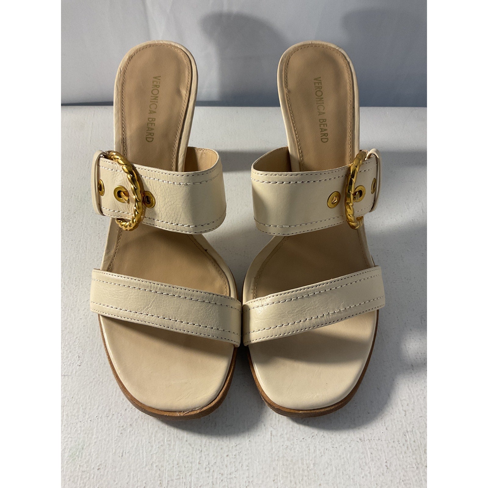 Veronica Beard 'Margaux' Tan Sandals Size 8