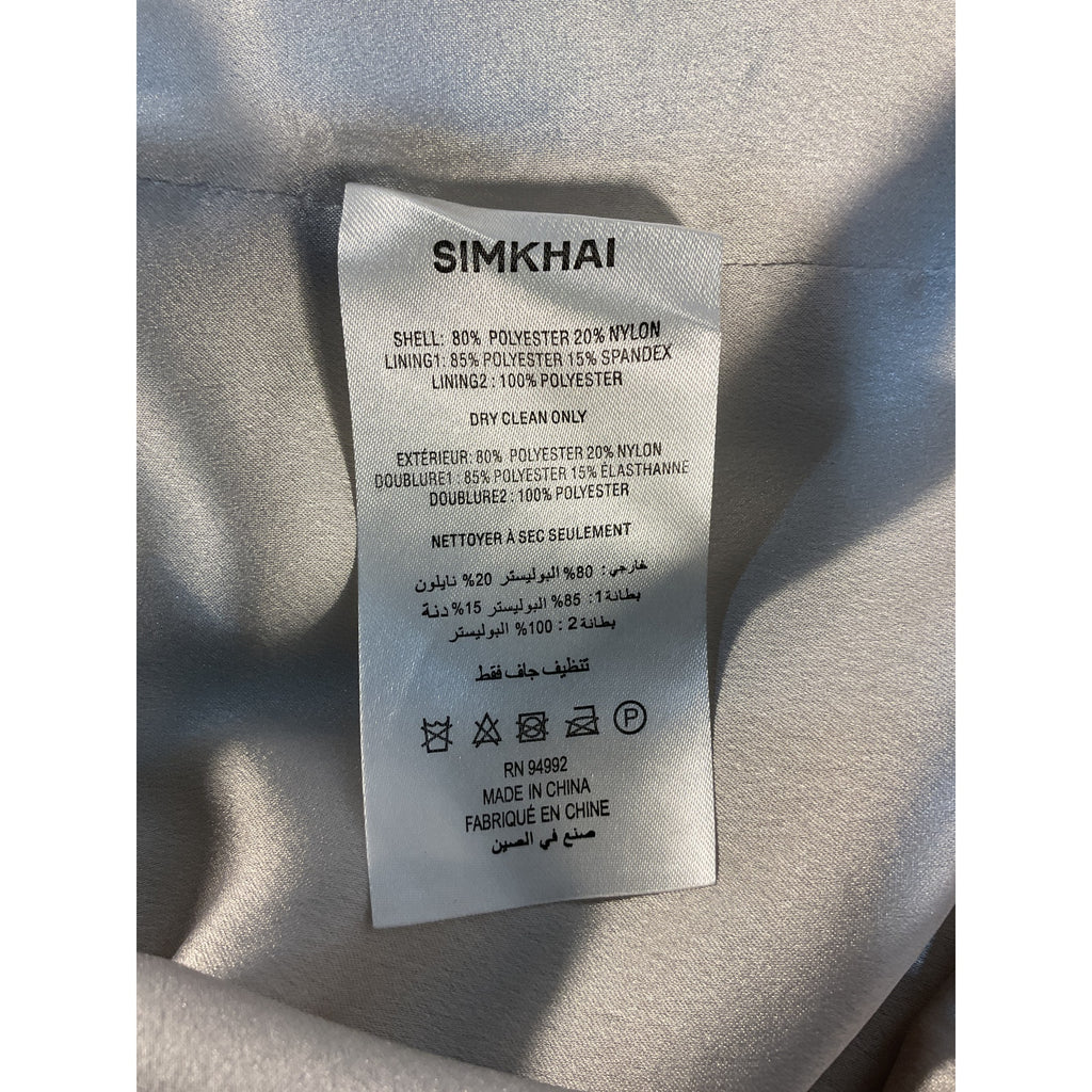 Simkhai 'Octavia' Silver Gown Size 0