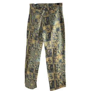 Miaou Graphic Beige Multi Fargo Pants Size L