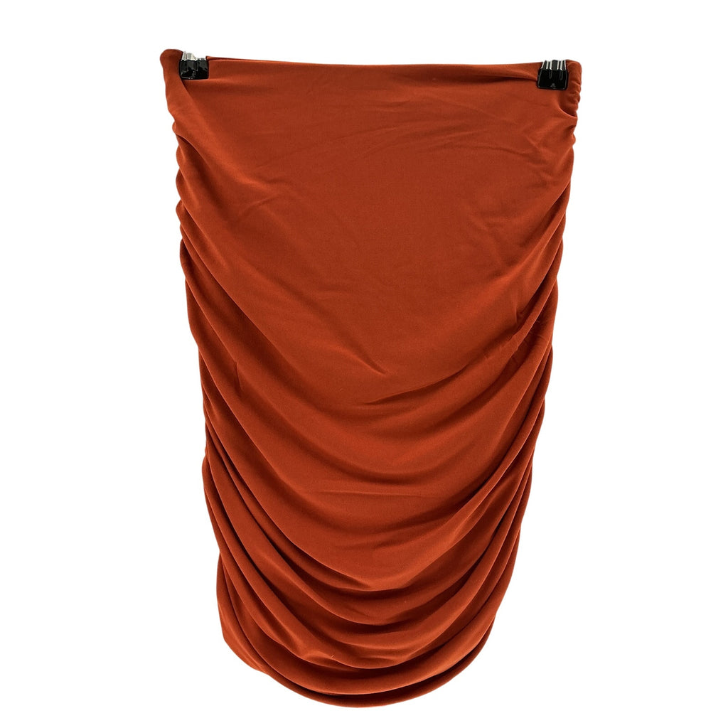 Majorelle 'Destiny' Orange Polyester Mini Skirt Size S