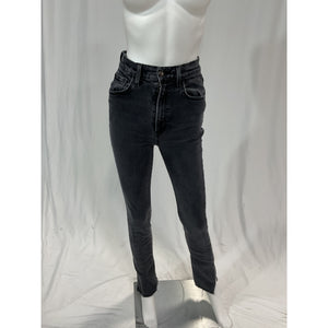 Favorite Daughter 'Valentina' Black Super High Rise Tower Denim Jean Size 26