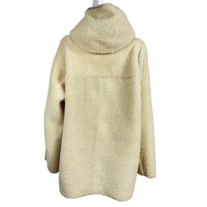 Nour Hammour Plush Beige Elodie Coat Size M