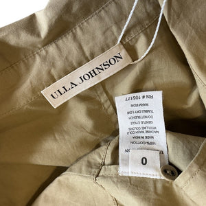 Ulla Johnson Pleated Green Vivenne Dress Size 0
