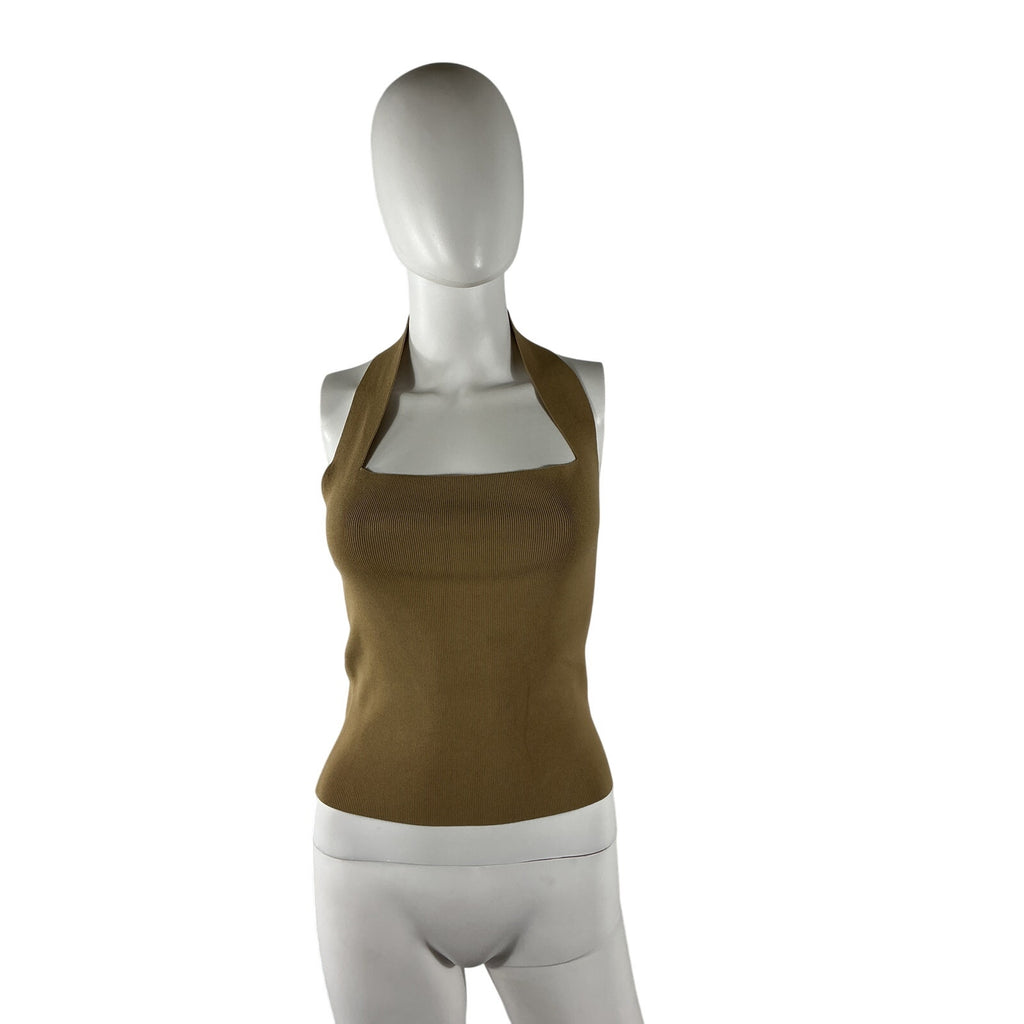 L'Academie By Marianna 'Azari' Tan Viscose Knit Top Size S