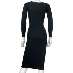 Lpa Ribbed Black Auburn Dress Size XS