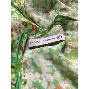 Faithfull The Brand 'La Belle' Green Mini Dress Size S