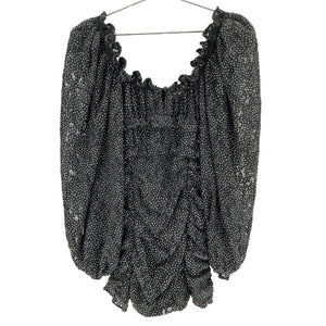 For Love & Lemons Ruffled Black Lelia Mini Dress Size S