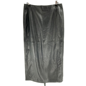 Lamarque Sleek Black Tyra Column Midi Skirt Size M