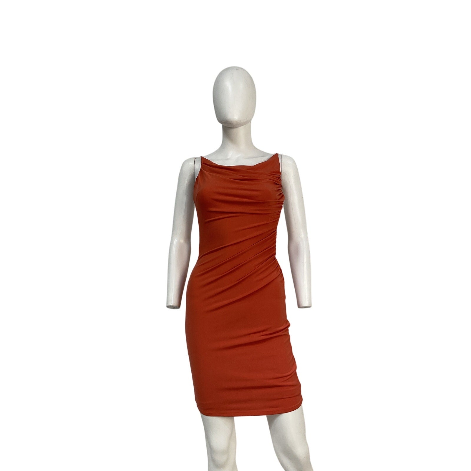Katie May 'Lenny' Orange Polyester Dress Size XS