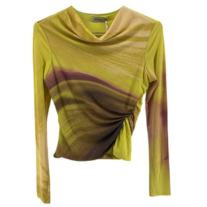 Simkhai Vibrant Luminary Print Shane Top Size XS