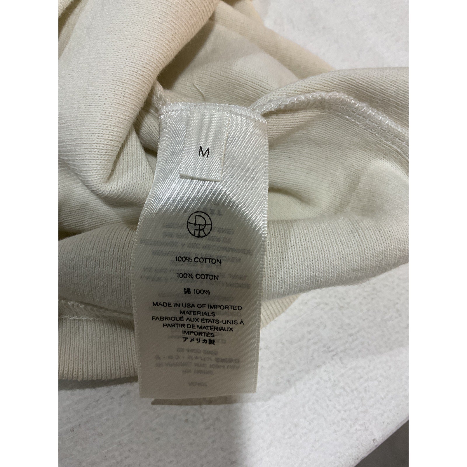 The Row 'Glaura' White Cotton Ribbed Cotton-Jersey Tank Top Size M - NWT