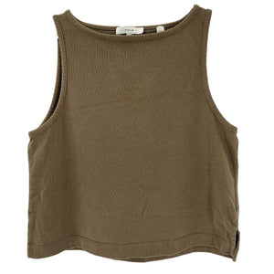 Vince Cropped Green Swing Tank Top Size S