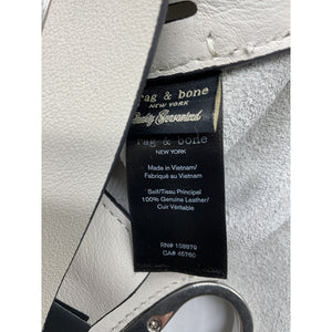 Rag & Bone Sleek White Belize Clutch