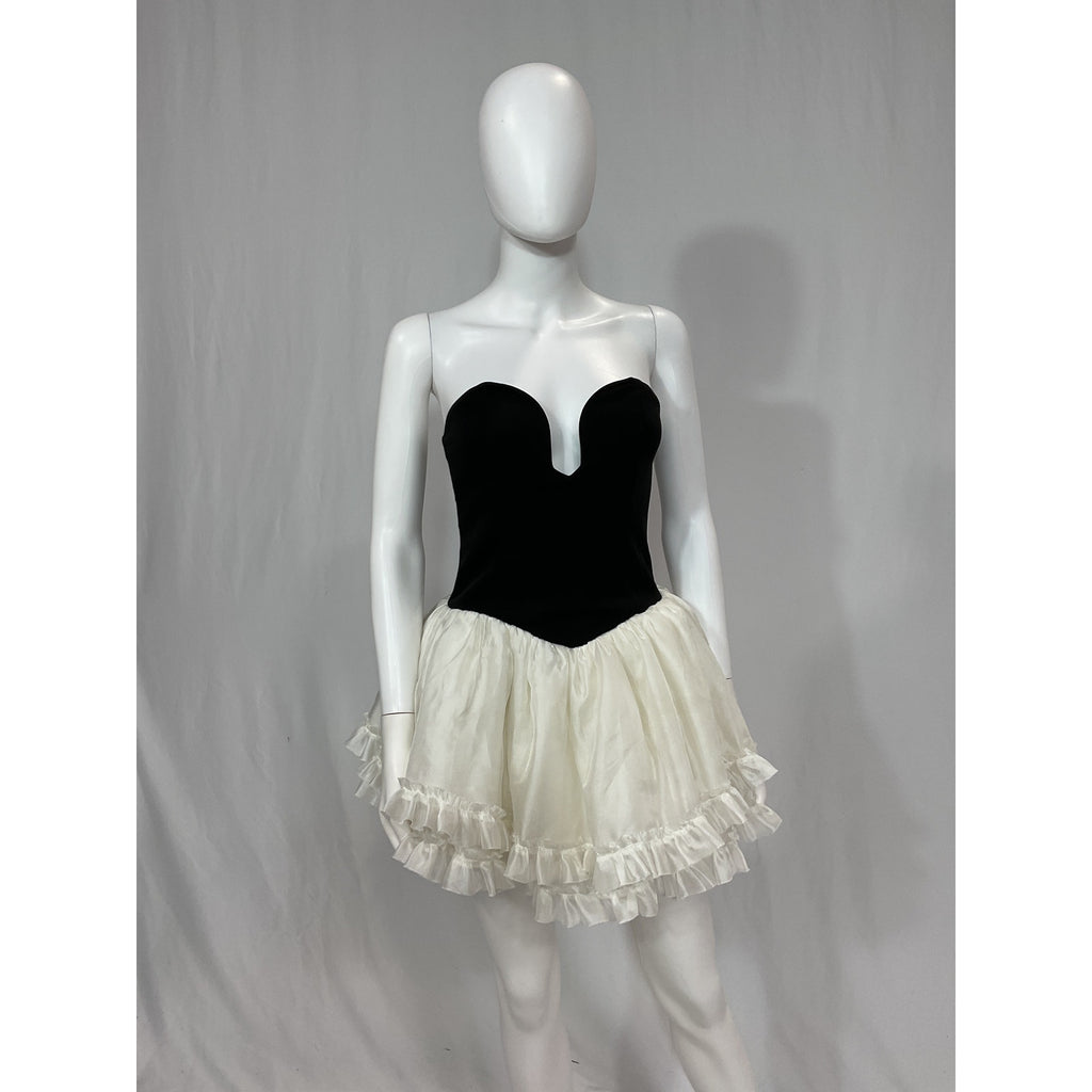 Majorelle 'Liv' Black Mini Crepe Dress Size S