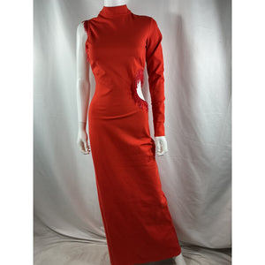 Staud 'Kirsten' Orange Rayon Dress Size S