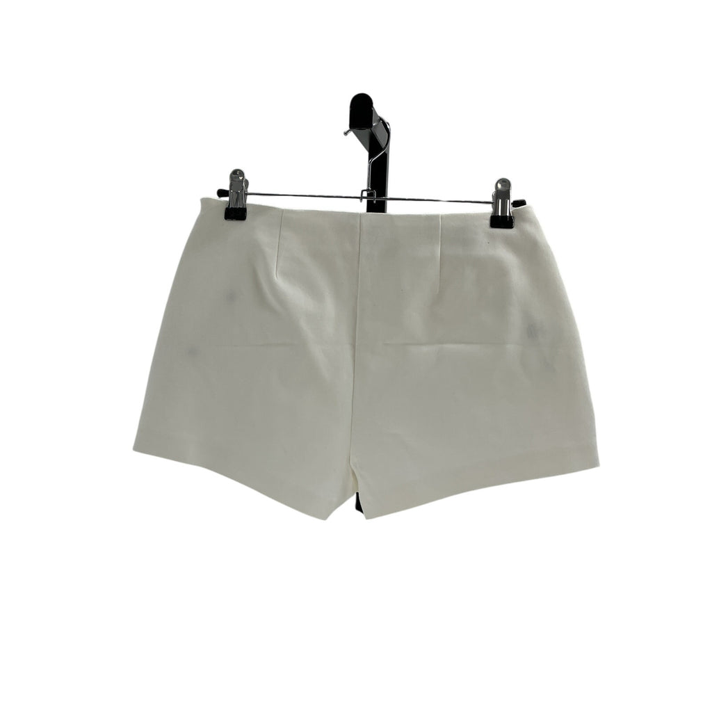 Ramy Brook 'Drew' White Cotton Button Detail Shorts Size OS