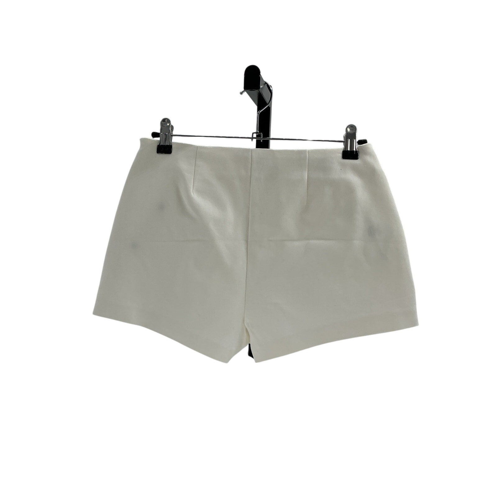Ramy Brook 'Drew' White Cotton Button Detail Shorts Size OS