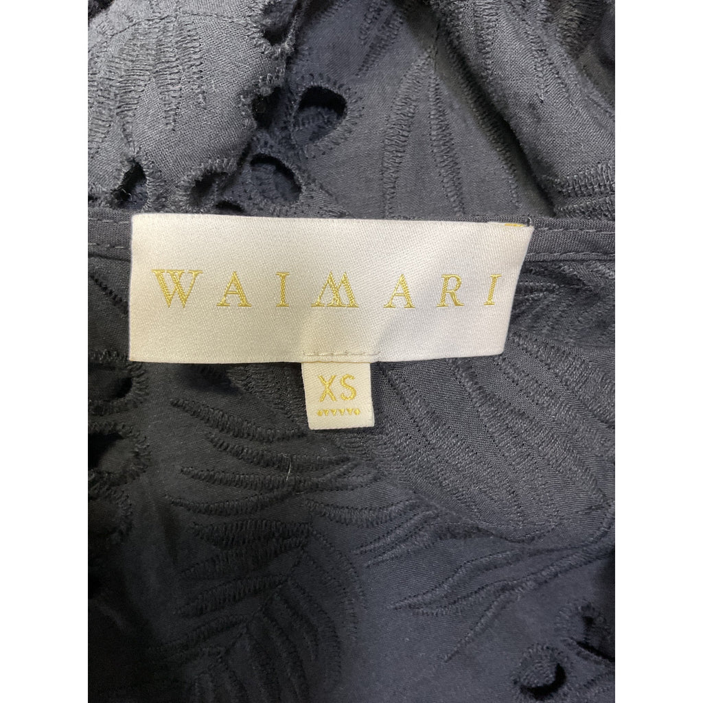 Waimari 'Vistamar' Black Lace Trim Kimono Size XS
