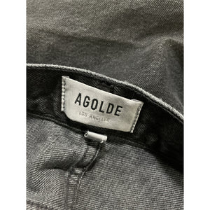 Agolde 'Cooper' Black Cargo Denim Jeans Size 28