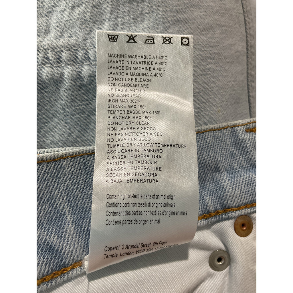 Coperni Denim Mini Blue Cotton Skirt Size FR 36 / US 4