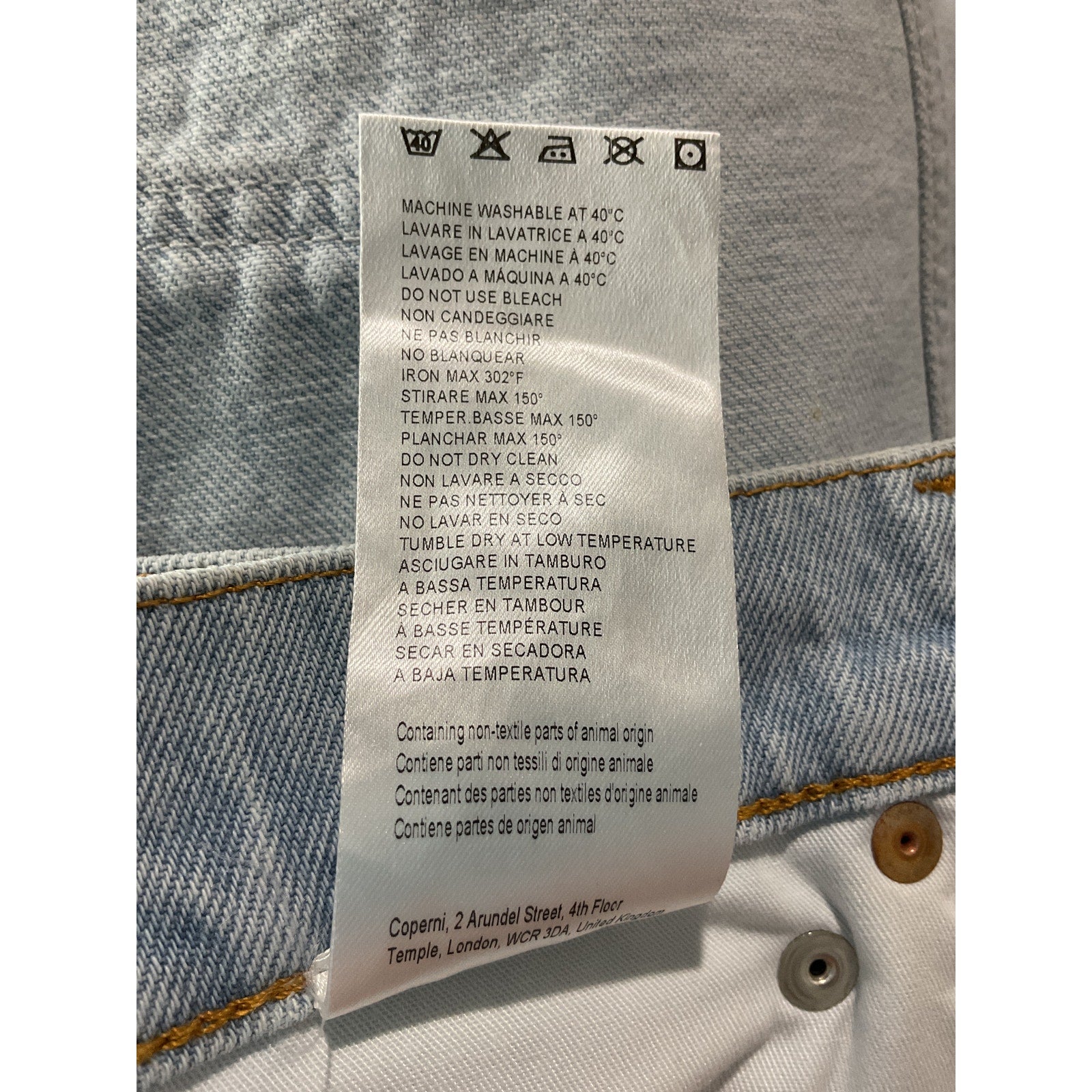 Coperni Denim Mini Blue Cotton Skirt Size FR 36 / US 4
