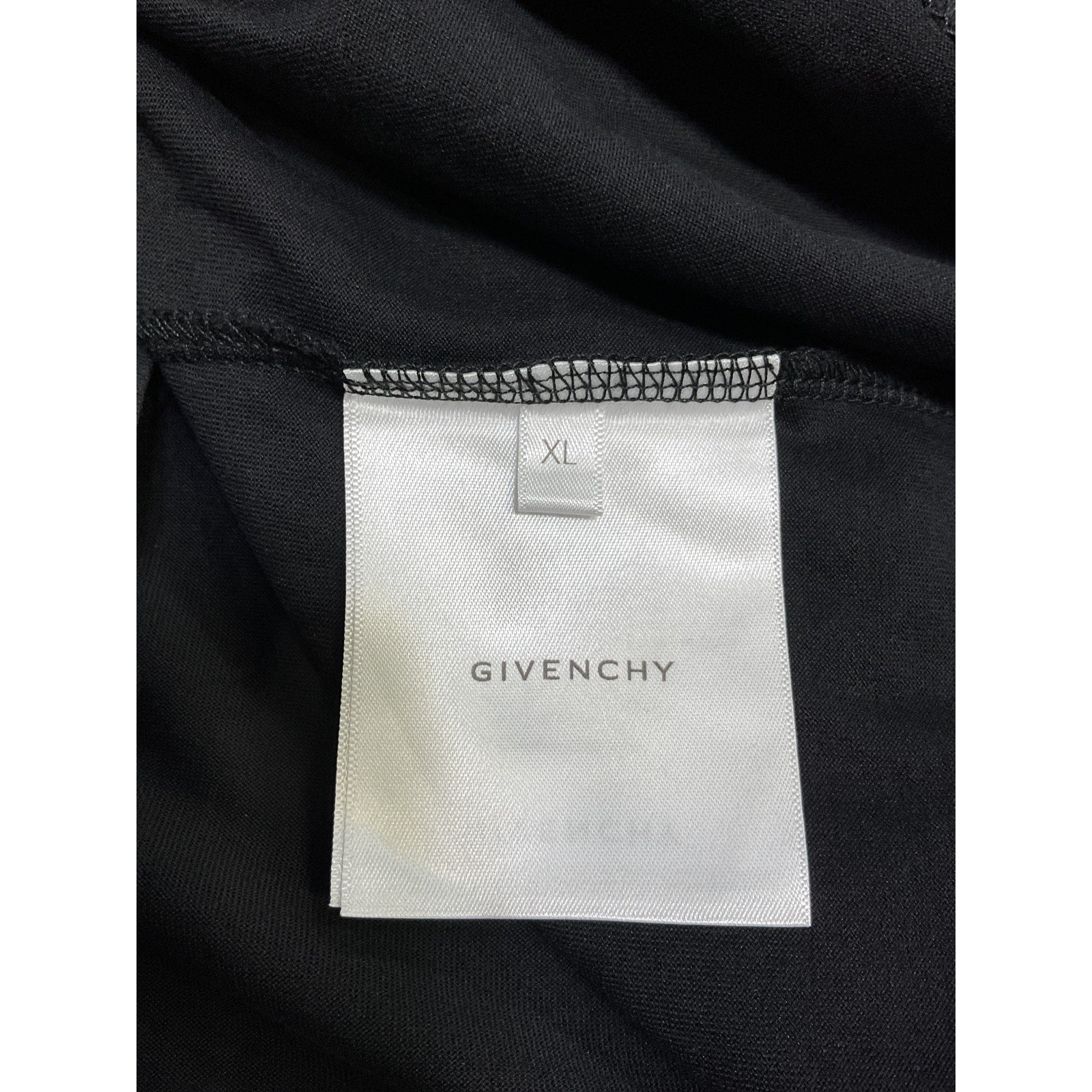 Givenchy Slime Black Cotton Fit T Shirt Size XL