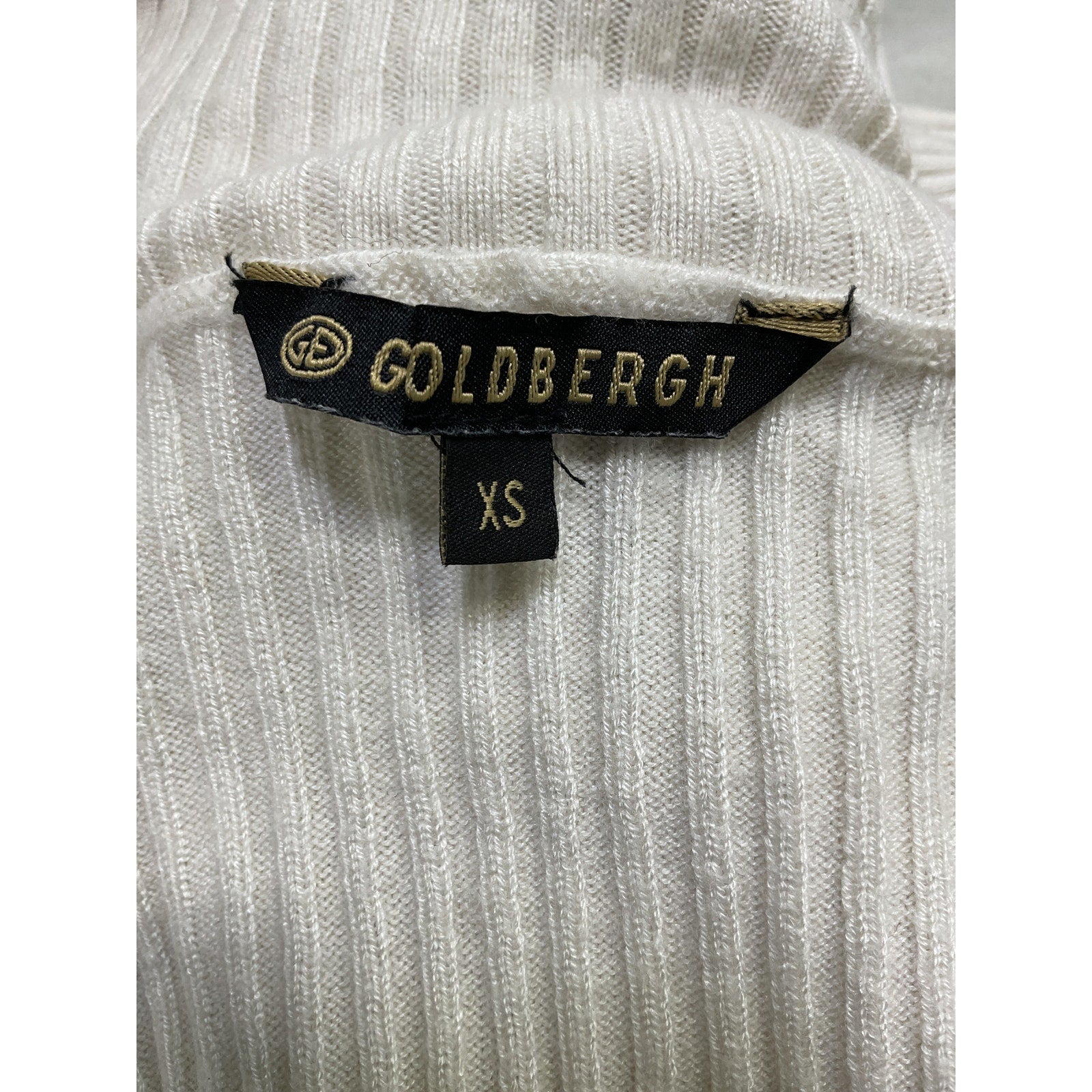 Goldbergh 'Mira' White Acrylic Turtleneck Sweater Size XS
