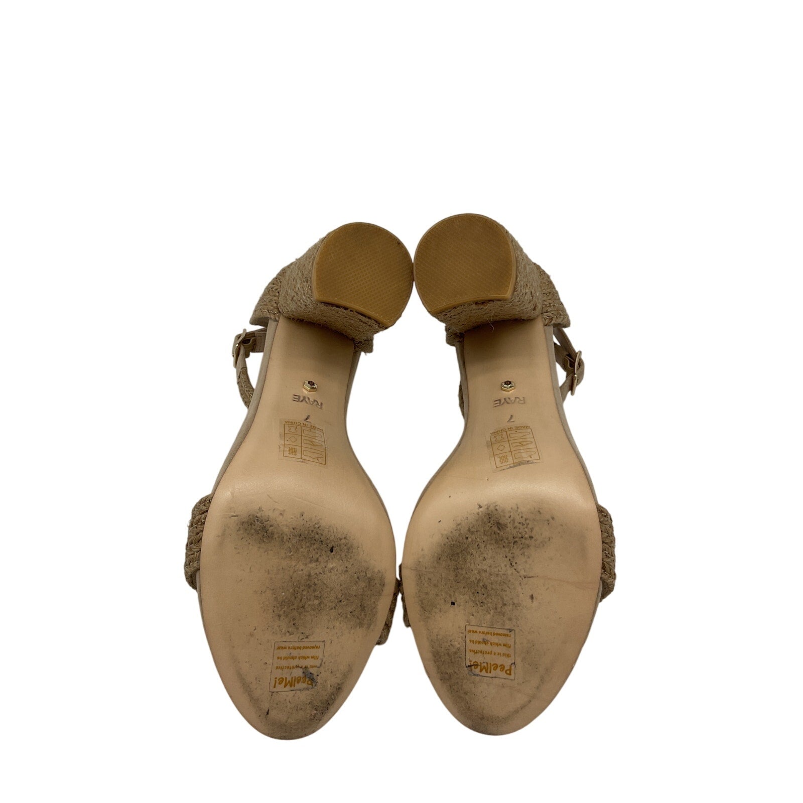 Raye 'Bliss' Beige Heel Size 7
