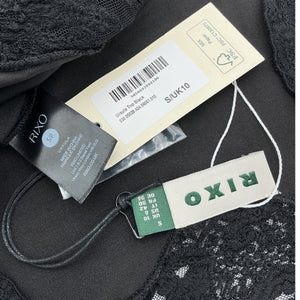 Rixo Velvet Black Ursula Top Size S