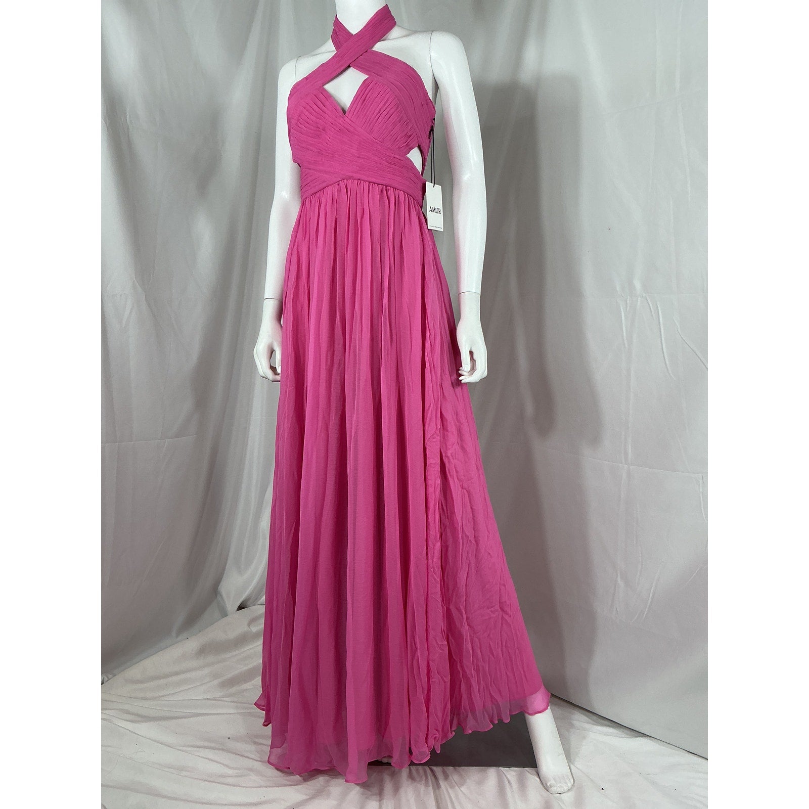 Amur 'Paula' Pink Viscose Gown Size 2 - NWT
