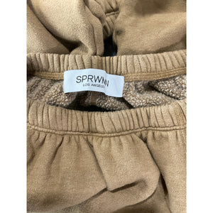 Sprwmn Heart Tri-Blend Brown Polyester Sweatpants Size S