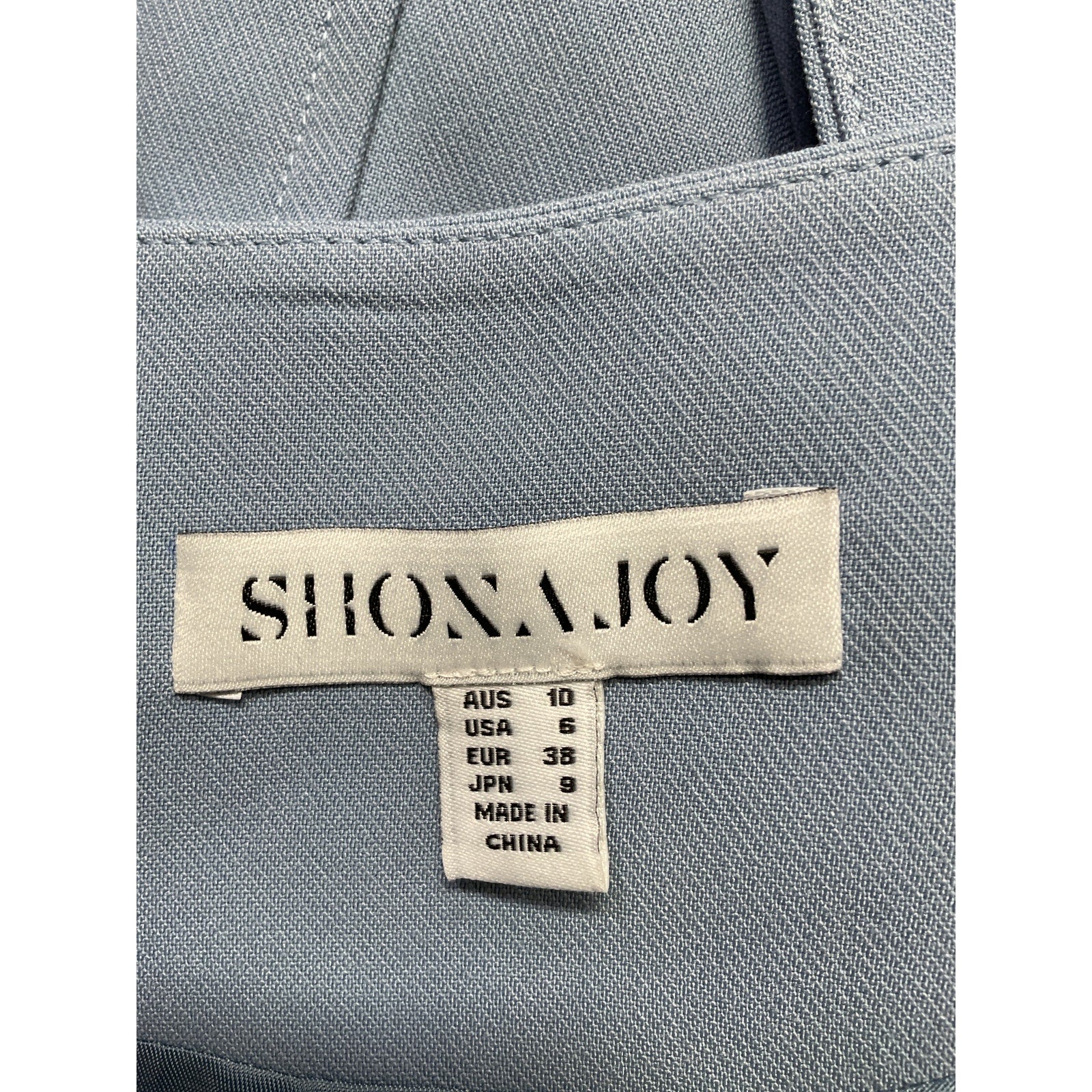 Shona Joy 'Irena' Blue Tailored Fitted Twill Vest Size 6