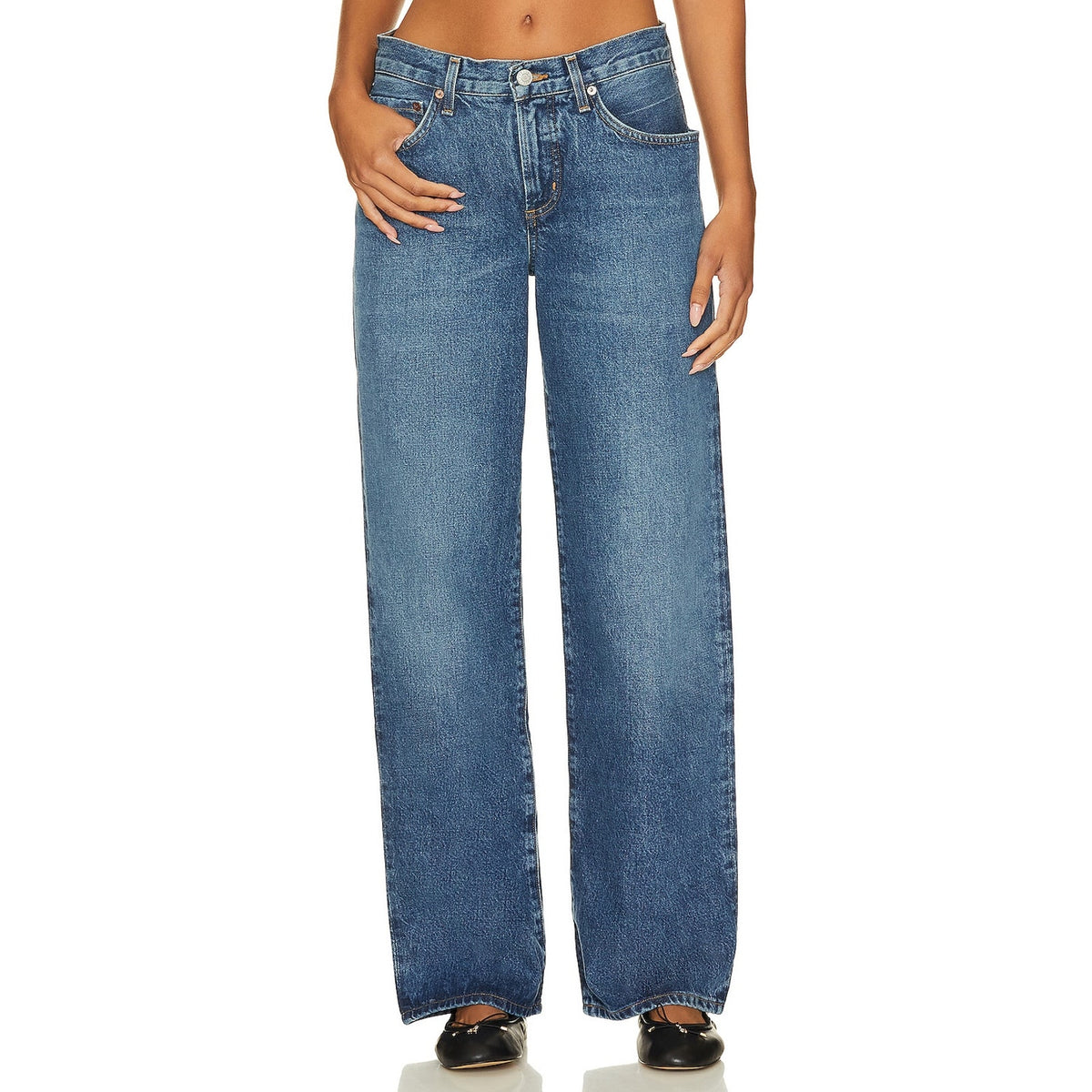 Agolde Classic Blue Fusion Denim Jeans Size 23