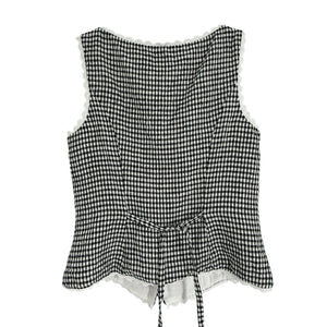 Reformation Gingham Multicolor Amela Blouse Size 4