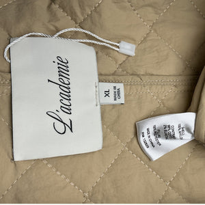 L'academie Quilted Brown Niki Jacket Size XL