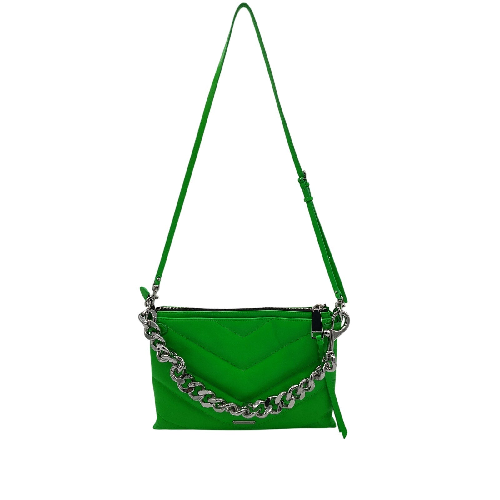 Rebecca Minkoff 'Edie' Green Leather Maxi Crossbody Bag