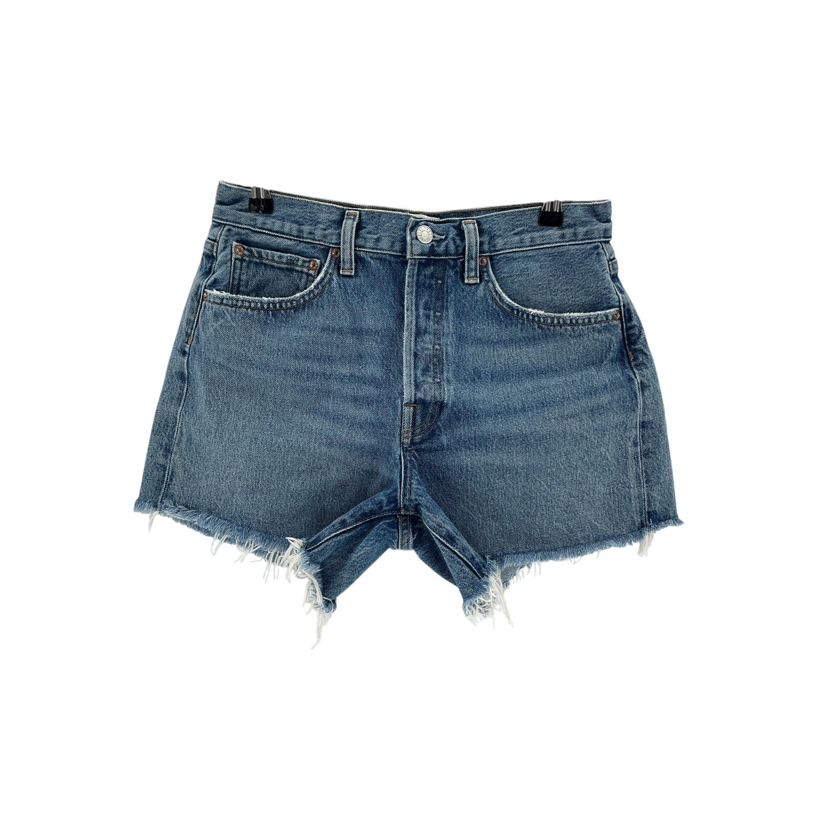 Agolde Parker Blue Cotton Long Short Size 27