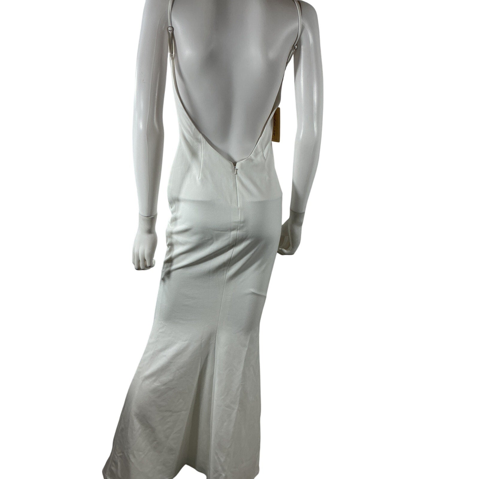 Katie May 'Bambina' White Polyester Gown Size S - NWT