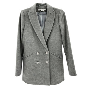 Veronica Beard Double Breasted Gray Oria Size 0 Blazer