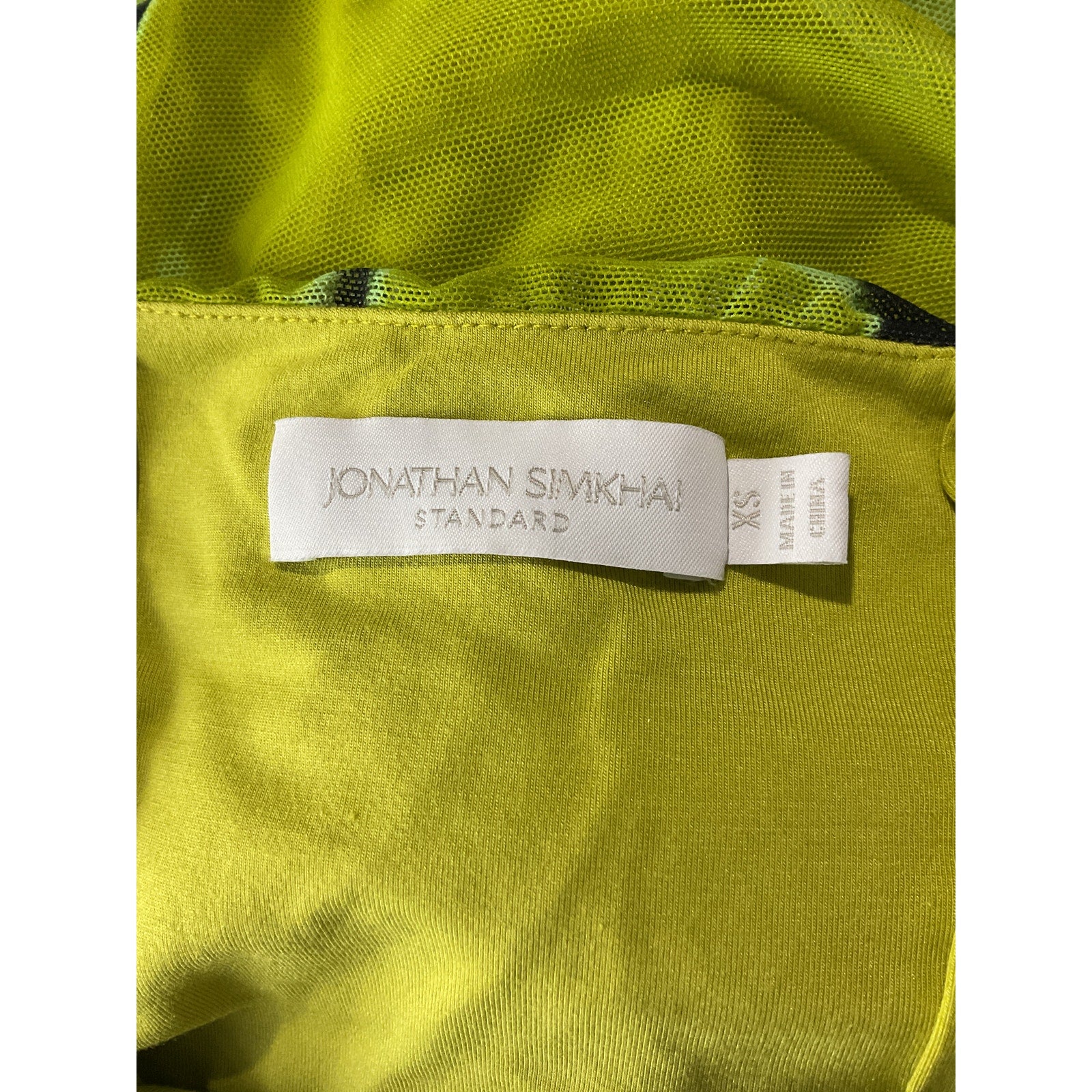 Jonathan Simkhai Standard 'Trixie' Green Nylon Mini Dress Size XS