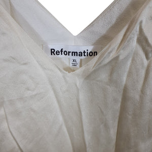 Reformation Elegant Verdigris Lian Slip Size XL Dress