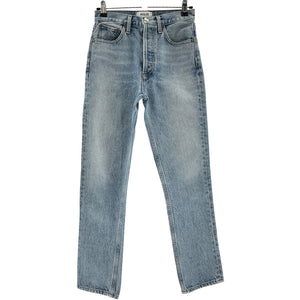 Agolde Classic Blue Riley High Rise Straight Denim Jeans Size 24