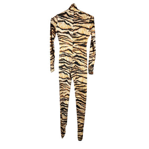 Roberto Cavalli Printed Orange Turtleneck Catsuit Size 38 IT / US 2