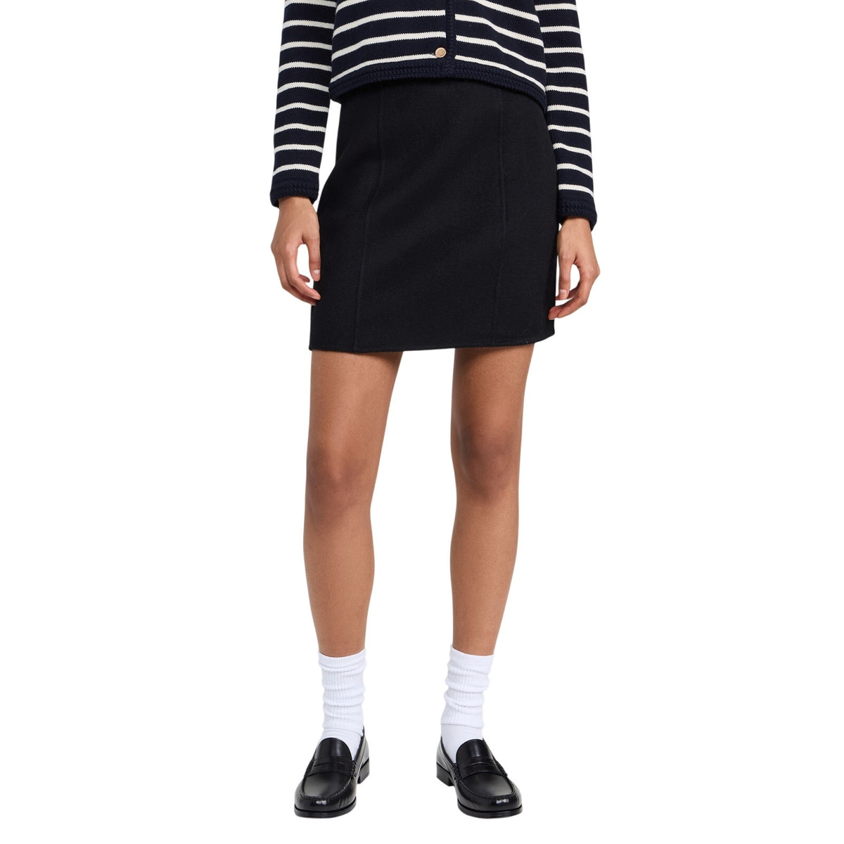 Alex Mill Wool Blend Black Naomi Skirt Size 2