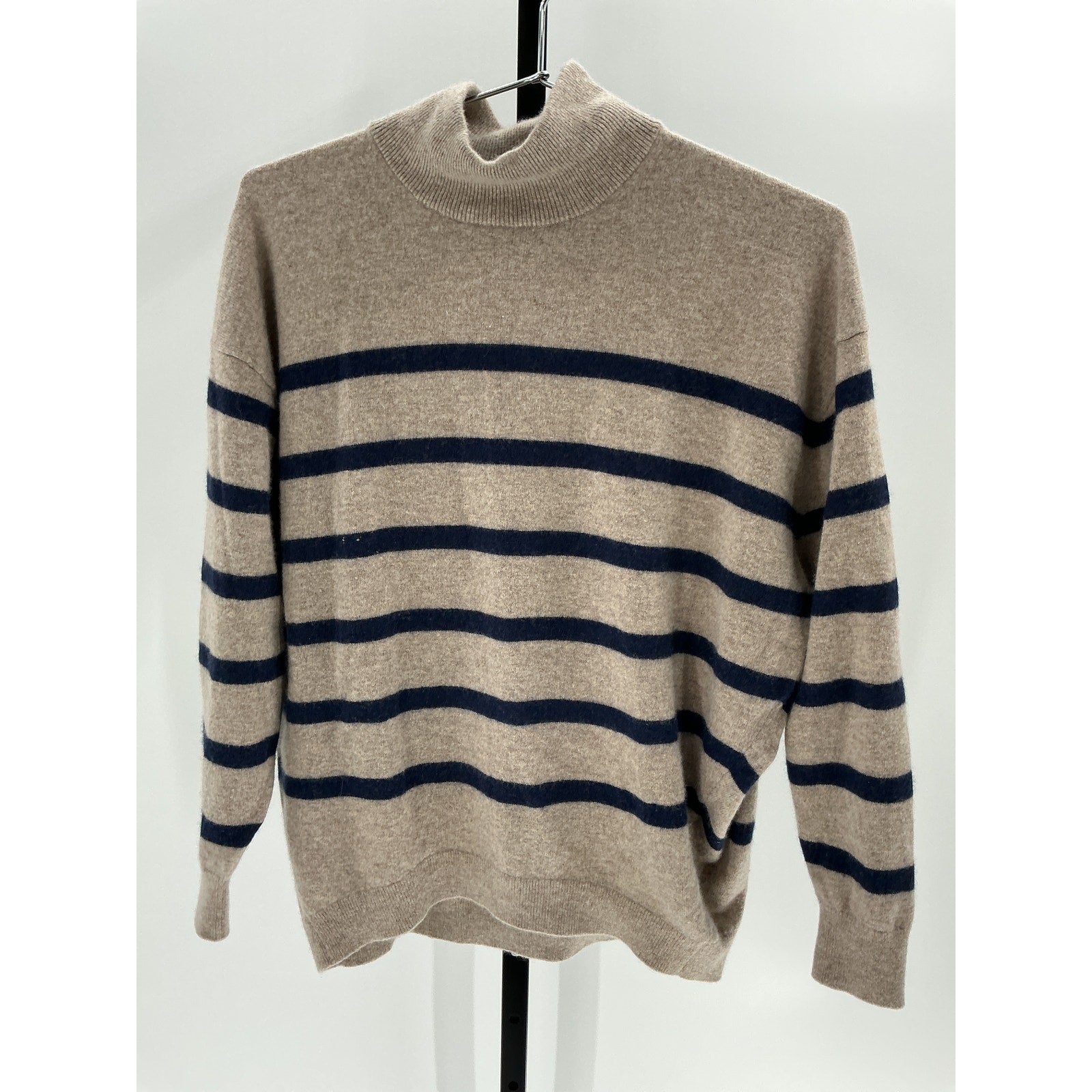 Hatch 'The Estella' Tan Wool Cashmere Turtleneck Sweater Size 2