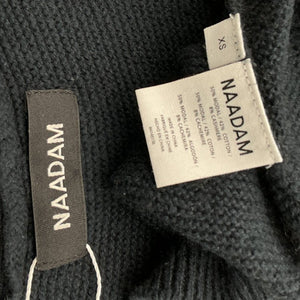 Naadam Textured Black Button Up Cardigan Vest Size XS