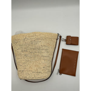 Proenza Schouler Beige Raffia Spring Bucket Bag