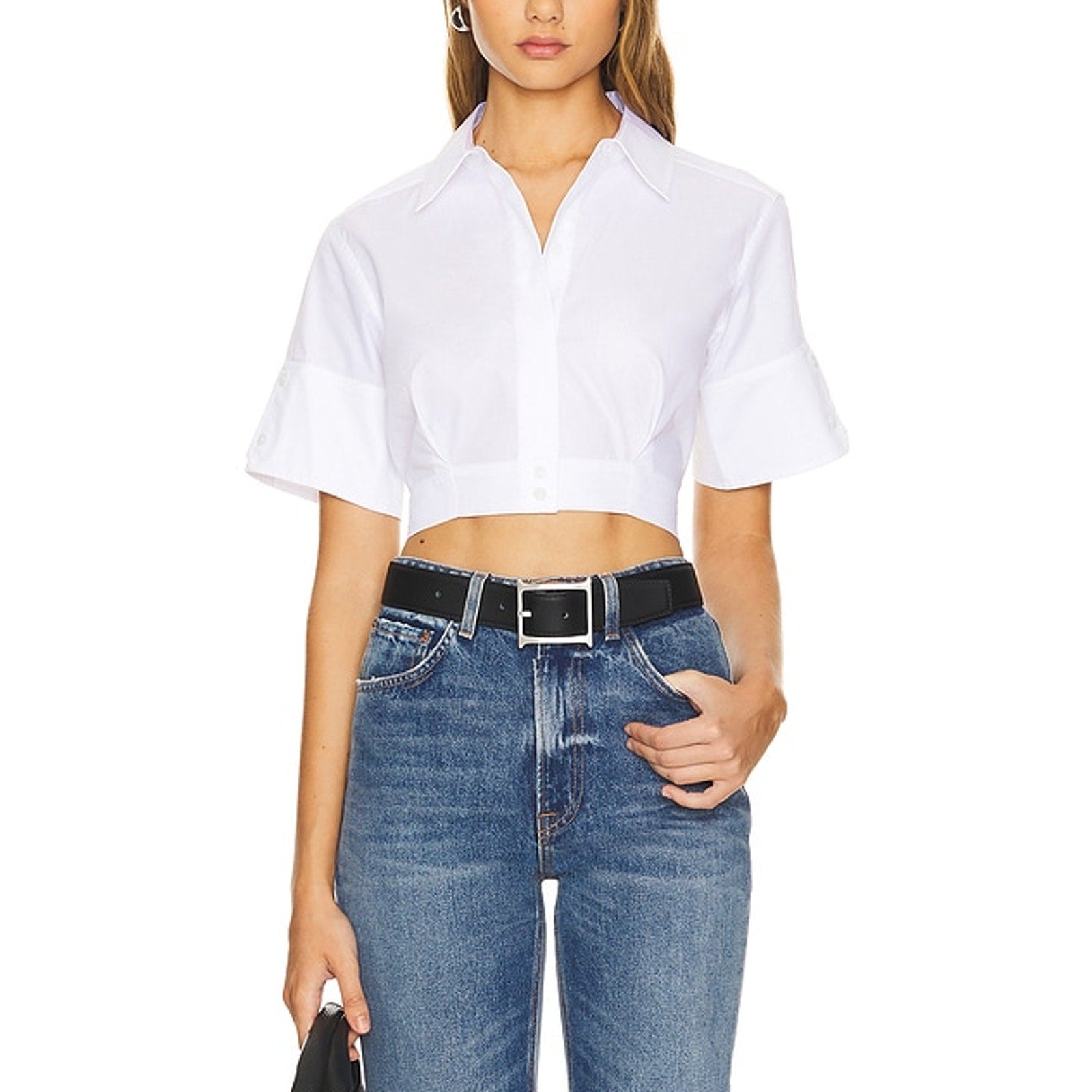 Simkhai 'Sabrina' White Cotton Top Size XS